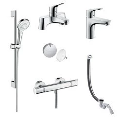 Hansgrohe Over Bath Taps & Shower Package