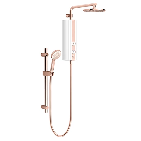 AQUAS AquaMax Flex Manual Smart 9.5KW White + Rose Gold Electric Shower 3 AQUAS AquaMax Flex Manual Smart 9.5KW White + Rose Gold Electric Shower