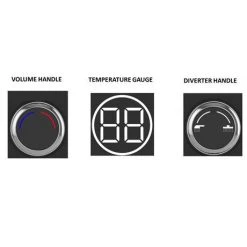 AQUAS Indulge Touch Inline X-Jet 9.5KW Chrome Electric Shower - A000393 -Shower Sets Shop A000393 d1 460