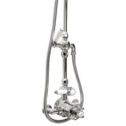 Hudson Reed Twin Shower Valve with Victorian Grand Rigid Riser Kit - Chrome 9 Hudson Reed Twin Shower Valve with Victorian Grand Rigid Riser Kit - Chrome -Shower Sets Shop A3099 AM312 new d22 375