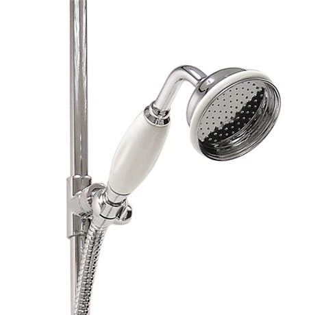 Hudson Reed Twin Shower Valve with Victorian Grand Rigid Riser Kit - Chrome 6 Hudson Reed Twin Shower Valve with Victorian Grand Rigid Riser Kit - Chrome - Image 4
