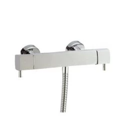 Hudson Reed Quadro Thermostatic Bar Valve with Sheer Slide Rail Kit - Chrome -Shower Sets Shop A3167 A3503 d2 375