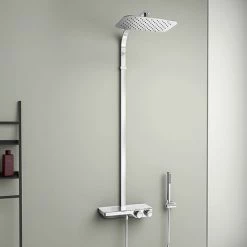 Ideal Standard Ceratherm S200 Exposed Thermostatic Shelf Shower System - A7332AA