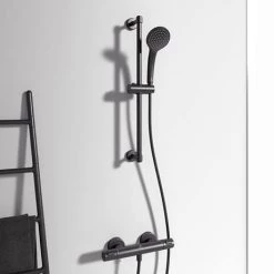 Ideal Standard Silk Black Ceratherm T25 Exposed Thermostatic Shower System - A7569XG 8 Ideal Standard Silk Black Ceratherm T25 Exposed Thermostatic Shower System - A7569XG -Shower Sets Shop A7569XG D1 460