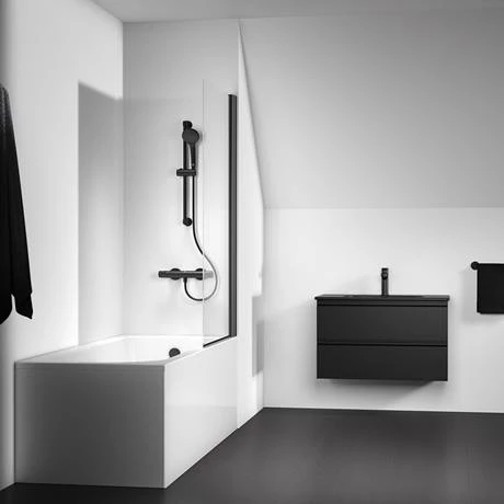Ideal Standard Silk Black Ceratherm T25 Exposed Thermostatic Shower System - A7569XG 6 Ideal Standard Silk Black Ceratherm T25 Exposed Thermostatic Shower System - A7569XG - Image 4