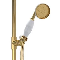 Hudson Reed Brushed Brass Thermostatic Shower Valve & Rigid Riser Kit - A8117 10 Hudson Reed Brushed Brass Thermostatic Shower Valve & Rigid Riser Kit - A8117 -Shower Sets Shop A8117 D2 460