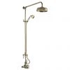 Hudson Reed Brushed Brass Thermostatic Shower Valve & Rigid Riser Kit - A8119 -Shower Sets Shop A8119 m
