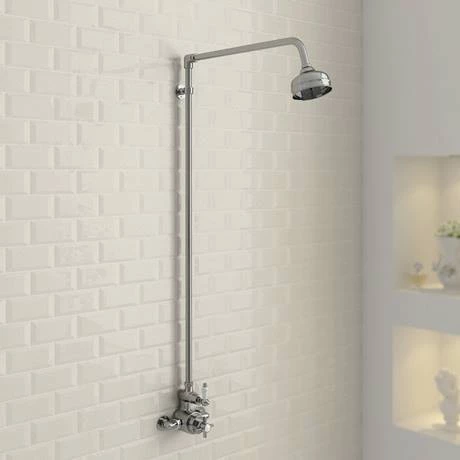 Ultra Traditional Exposed Thermostatic Shower Package with Twin Valve & Riser Kit 7 Ultra Traditional Exposed Thermostatic Shower Package with Twin Valve & Riser Kit - Image 5