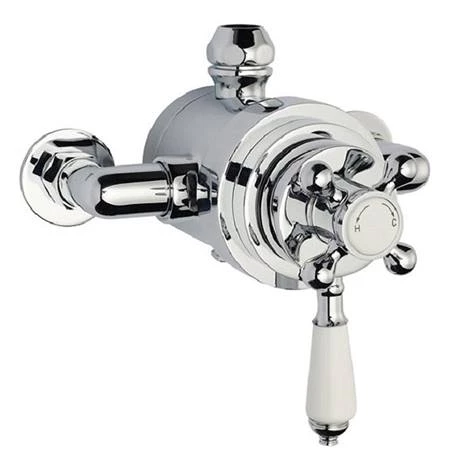 Nuie Victorian Exposed Valve inc. Rigid Riser Kit, Diverter, 8" Shower Rose & Handset 5 Nuie Victorian Exposed Valve inc. Rigid Riser Kit, Diverter, 8" Shower Rose & Handset - Image 3