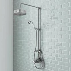 Nuie Traditional Luxury Rigid Riser Kit with Diverter & Dual Exposed Shower Valve 9 Nuie Traditional Luxury Rigid Riser Kit with Diverter & Dual Exposed Shower Valve -Shower Sets Shop AM318 ITY309 detail1 460
