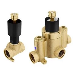 Arezzo Matt Black Concealed Individual Diverter + Thermostatic Control Valve with Handset + 200mm Shower Head 11 Arezzo Matt Black Concealed Individual Diverter + Thermostatic Control Valve with Handset + 200mm Shower Head -Shower Sets Shop ARZ ISV PK2 d4 460