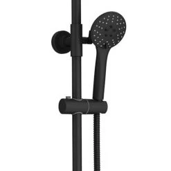 Arezzo Modern Round Thermostatic Shower - Matt Black 10 Arezzo Modern Round Thermostatic Shower - Matt Black -Shower Sets Shop ARZ003 detail3 460