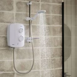 Triton Silent Running Thermostatic Power Shower - AS2000SR -Shower Sets Shop AS2000SR D2 460