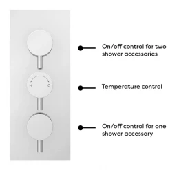 Cruze Shower Package (Rainfall Wall Mounted Head, Handset + Freeflow Bath Filler) -Shower Sets Shop AZ11BMBSH n d7 460