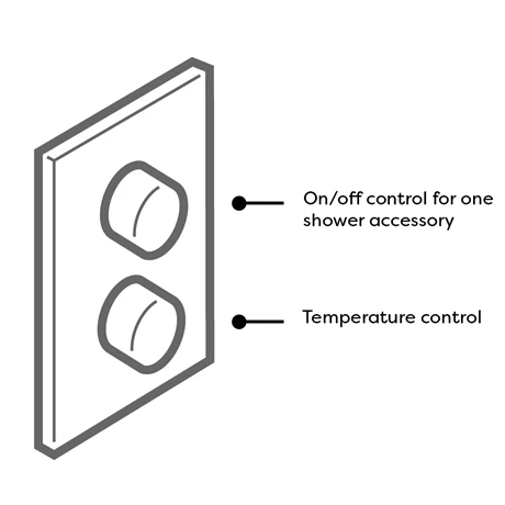 Arezzo Fluted Matt Black Round Shower Package with Concealed Valve + Head 5 Arezzo Fluted Matt Black Round Shower Package with Concealed Valve + Head - Image 3