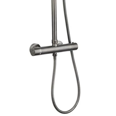 Arezzo Round Thermostatic Shower - Gunmetal Grey 5 Arezzo Round Thermostatic Shower - Gunmetal Grey - Image 3