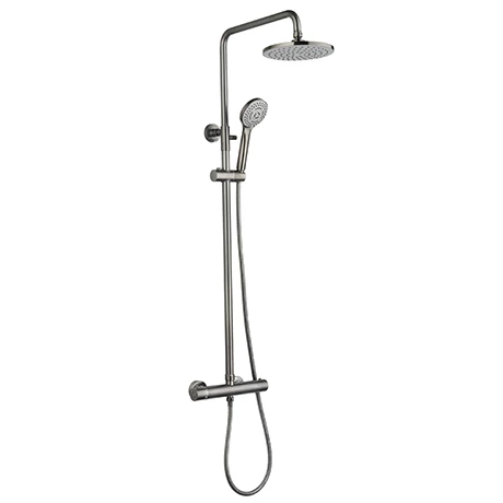 Arezzo Round Thermostatic Shower - Gunmetal Grey 3 Arezzo Round Thermostatic Shower - Gunmetal Grey