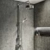 Arezzo Chrome Industrial Style Rigid Riser Kit with Diverter + Dual Exposed Shower Valve 1 Arezzo Chrome Industrial Style Rigid Riser Kit with Diverter + Dual Exposed Shower Valve -Shower Sets Shop AZISDUALERR p