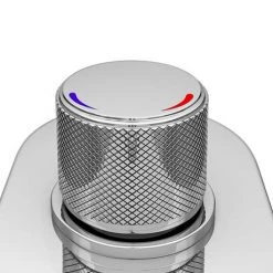 Arezzo Chrome Push-Button Shower with Handset + Rainfall Shower Head -Shower Sets Shop AZPB2RCHPK d6 460