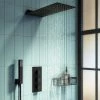Arezzo Matt Black Square Triple Thermostatic Shower Pack w. Flat Fixed Head + Handset 1 Arezzo Matt Black Square Triple Thermostatic Shower Pack w. Flat Fixed Head + Handset -Shower Sets Shop AZSCVSP3 p