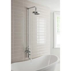 Crosswater - Belgravia Thermostatic Shower Valve with Fixed Head & Bath Spout 10 Crosswater - Belgravia Thermostatic Shower Valve with Fixed Head & Bath Spout -Shower Sets Shop BEL BSM D2 460