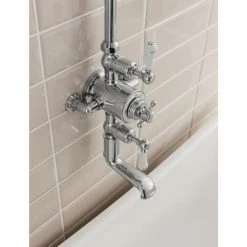 Crosswater - Belgravia Thermostatic Shower Valve with Fixed Head & Bath Spout 9 Crosswater - Belgravia Thermostatic Shower Valve with Fixed Head & Bath Spout -Shower Sets Shop BEL BSM D3 460
