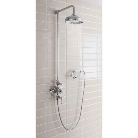 Crosswater - Belgravia Thermostatic Shower Valve with Fixed Head, Handset & Wall Cradle 6 Crosswater - Belgravia Thermostatic Shower Valve with Fixed Head, Handset & Wall Cradle - Image 4