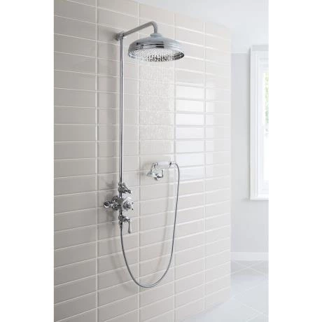 Crosswater - Belgravia Thermostatic Shower Valve with Fixed Head, Handset & Wall Cradle 8 Crosswater - Belgravia Thermostatic Shower Valve with Fixed Head, Handset & Wall Cradle - Image 6