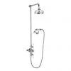 Crosswater - Belgravia Thermostatic Shower Valve with Fixed Head, Handset & Wall Cradle 1 Crosswater - Belgravia Thermostatic Shower Valve with Fixed Head, Handset & Wall Cradle -Shower Sets Shop BEL CRADLE P