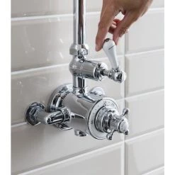 Crosswater - Belgravia Thermostatic Shower Valve with Fixed Head 9 Crosswater - Belgravia Thermostatic Shower Valve with Fixed Head -Shower Sets Shop BEL SHOWER D2 460