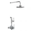 Burlington Stour Thermostatic Exposed Single Outlet Shower Valve with Fixed Shower Head -Shower Sets Shop BF1S V16 P