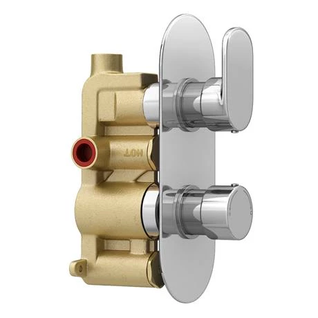 Bosa Modern Shower Package with Concealed Valve + Round Rainfall Head 8 Bosa Modern Shower Package with Concealed Valve + Round Rainfall Head - Image 6