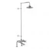 Burlington Tay Deck Mounted Bath Shower Mixer & Rigid Riser with Fixed Head 2 Burlington Tay Deck Mounted Bath Shower Mixer & Rigid Riser with Fixed Head -Shower Sets Shop BT2DS V16 P