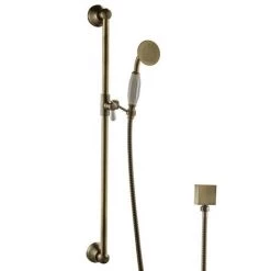 Chatsworth 1928 Antique Brass Traditional Shower w. Concealed Valve, 8" Head + Slide Rail Kit 12 Chatsworth 1928 Antique Brass Traditional Shower w. Concealed Valve, 8" Head + Slide Rail Kit -Shower Sets Shop CH63VABPK2 d4 460