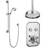 Chatsworth 1928 Traditional Push-Button Shower Pack with Slide Rail Kit + Ceiling Mounted Head -Shower Sets Shop CHT PB PK3 np