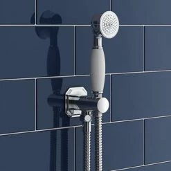 Chatsworth 1928 Traditional Shower with Concealed Valve, 8" Head + Handset 12 Chatsworth 1928 Traditional Shower with Concealed Valve, 8" Head + Handset -Shower Sets Shop CHTV63PK2 d4 460