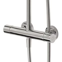 Bristan Claret Thermostatic Exposed Bar Shower with Rigid Riser - CLR-SHXDIVFF-C -Shower Sets Shop CLR SHXDIVFF C detail5n 460