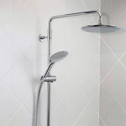 Bristan Carre Exposed Fixed Head Bar Shower with Diverter + Kit -Shower Sets Shop CR SHXDIVFF C detail2 460