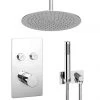 Cruze Round Push-Button Ceiling Mounted Shower Pack (with Handset + Rainfall Shower Head 2 Cruze Round Push-Button Ceiling Mounted Shower Pack (with Handset + Rainfall Shower Head -Shower Sets Shop CRZ PB PK3 p