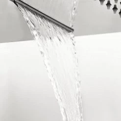 Cruze Shower Package with Valve + Flat Dual Fixed Shower Head (Waterfall / Rainfall) -Shower Sets Shop CRZ SCV PK3 d2 460