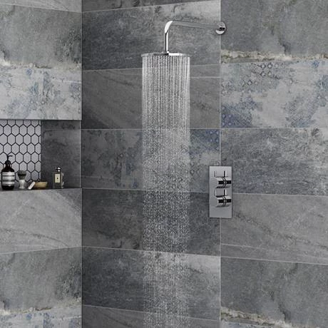 Cruze Concealed Modern Shower Package with Valve + Fixed Round Head 7 Cruze Concealed Modern Shower Package with Valve + Fixed Round Head - Image 5