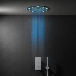 Cruze 400mm LED Round Shower Package with Concealed Valve + Handset