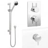 Cruze Shower Package inc. Valve, Slider + Overflow Filler 2 Cruze Shower Package inc. Valve, Slider + Overflow Filler -Shower Sets Shop CRZPK3 Prod