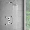 Cruze Triple Concealed Shower Valve with Fixed Shower Head + 4 Body Jets -Shower Sets Shop CRZPK prod