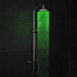 Cruze Modern LED Thermostatic Shower - Chrome 10 Cruze Modern LED Thermostatic Shower - Chrome -Shower Sets Shop Cruze Modern LED Thermostatic Shower Chrome d2 460