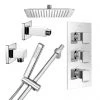 Bristan Descent Luxury Fixed Head Shower Pack -Shower Sets Shop DESCENT SHWR PK P