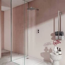 Aqualisa Dream Square Thermostatic Mixer Shower with Wall Fixed Head - DRMDCV1.FW.SQR -Shower Sets Shop DRMDCV1.FW .SQR D5 460