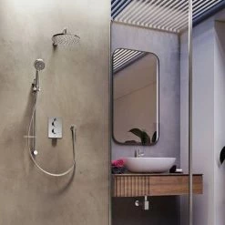 Aqualisa Dream Round Thermostatic Mixer Shower with Adjustable and Wall Fixed Heads - DRMDCV2.ADFW.RND -Shower Sets Shop DRMDCV2.ADFW .RND D5 460