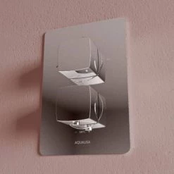 Aqualisa Dream Square Thermostatic Mixer Shower with Adjustable and Wall Fixed Heads - DRMDCV2.ADFW.SQR -Shower Sets Shop DRMDCV2.ADFW .SQR D4 460