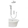 Aqualisa Dream Round Thermostatic Mixer Shower with Adjustable Head, Wall Fixed Head and Bath Fill - DRMDCV3.ADFWBTX.RND 1 Aqualisa Dream Round Thermostatic Mixer Shower with Adjustable Head, Wall Fixed Head and Bath Fill - DRMDCV3.ADFWBTX.RND -Shower Sets Shop DRMDCV3.ADFWBTX.RND P